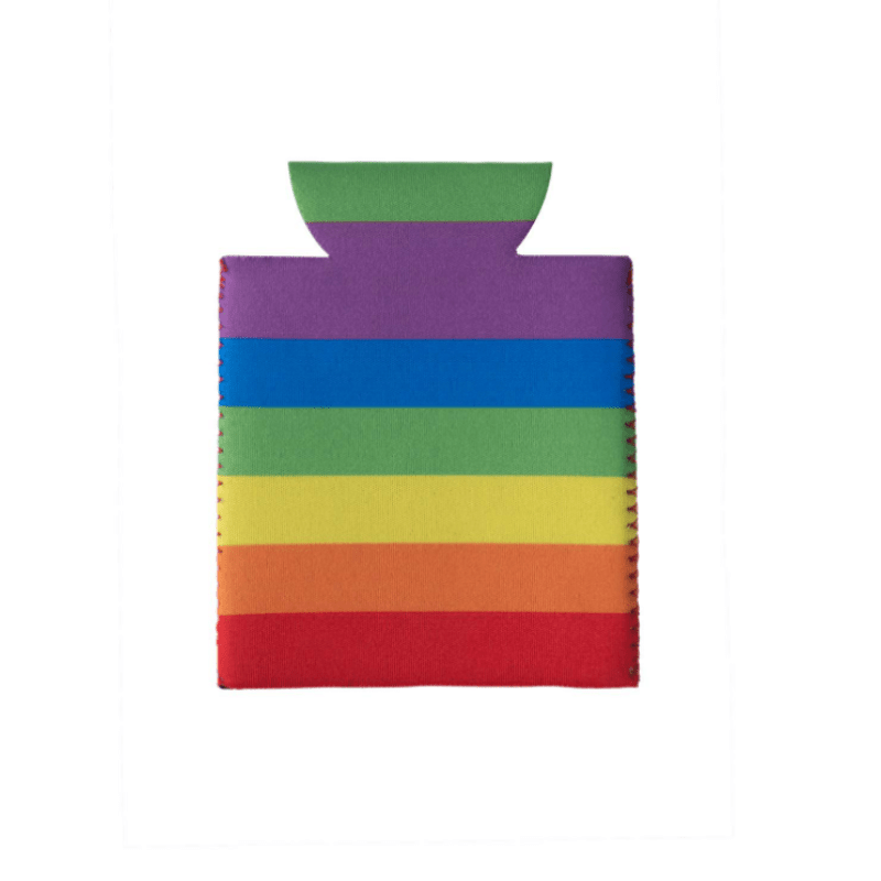5pcs Rainbow Bar Beer Cup Cover 12oz Thermal Insulation Foldable Portable