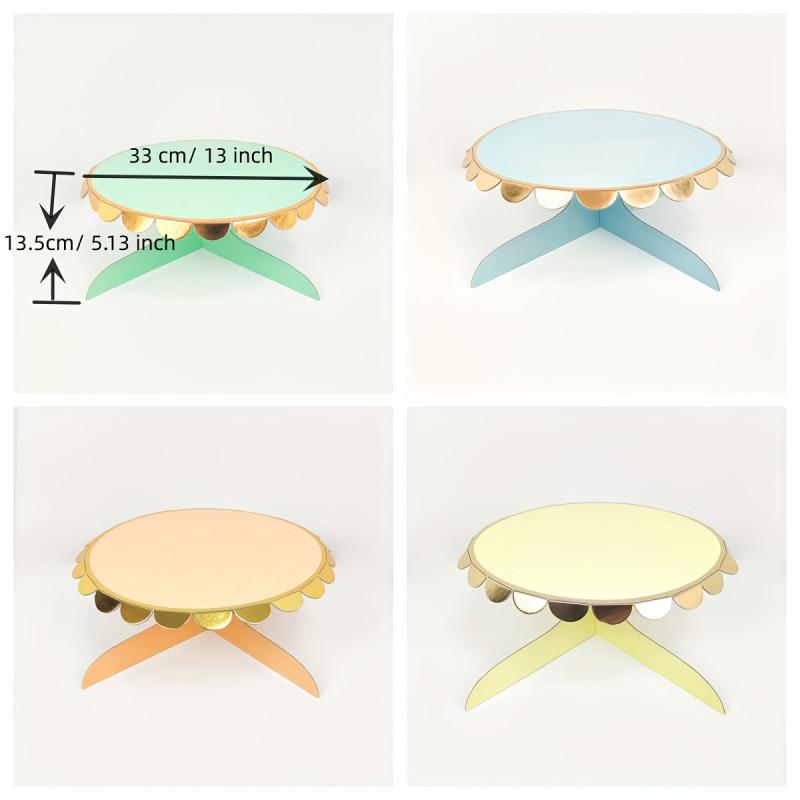 1 Pc Paper Cake Stand Cupcake Tray Disposable Tableware Birthday Wedding