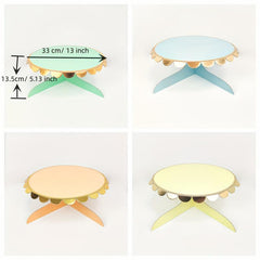 1 Pc Paper Cake Stand Cupcake Tray Disposable Tableware Birthday Wedding