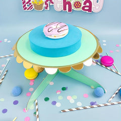 1 Pc Paper Cake Stand Cupcake Tray Disposable Tableware Birthday Wedding