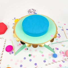 1 Pc Paper Cake Stand Cupcake Tray Disposable Tableware Birthday Wedding