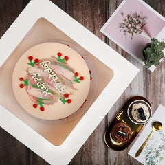 10pcs 30-48cm Cake Box with Window for Cookie Pastry Pie Baking