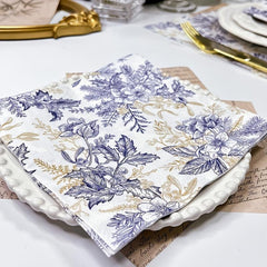 20pcs Disposable Floral Paper Napkins 33.02cm Party Printing Napkin