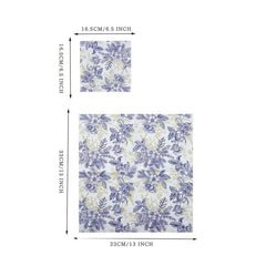 20pcs Disposable Floral Paper Napkins 33.02cm Party Printing Napkin