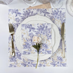 20pcs Disposable Floral Paper Napkins 33.02cm Party Printing Napkin