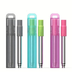 Stainless Steel Telescopic Straw with Silicone Nozzle