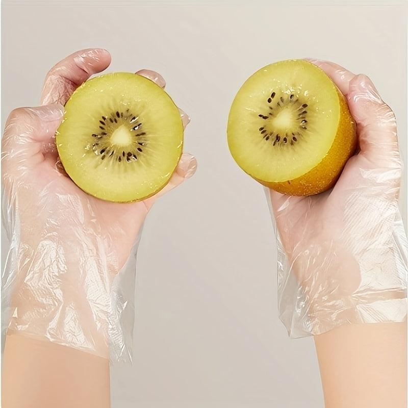 10pcs Transparent Disposable Gloves Waterproof For Kitchen Supplies