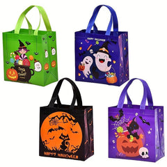 12pcs Halloween Trick Or Treat Bags Halloween Tote Bags With Handles