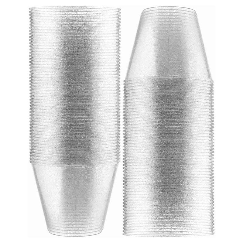 50-100pcs 9oz Transparent Plastic Disposable Cups Heavy-Duty Wedding Reusable