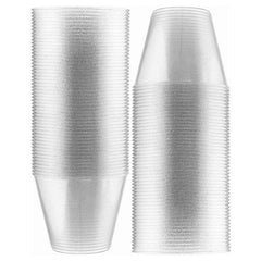 50-100pcs 9oz Transparent Plastic Disposable Cups Heavy-Duty Wedding Reusable