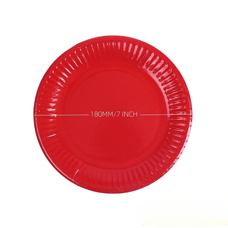 20Pcs Colorful Paper Dinner Plates 17 78 Cm
