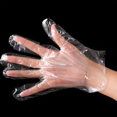 100pcs Food Transparent Disposable Gloves for Dishwashing Beauty Kitchen