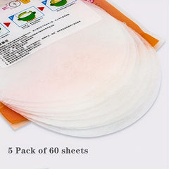 60Pcs Food Paper Absorption Membrane Pads 20 Cm Diameter Blotting Sheets