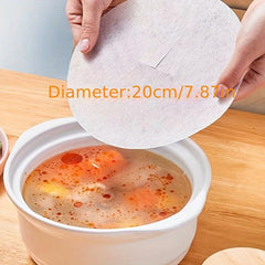 60Pcs Food Paper Absorption Membrane Pads 20 Cm Diameter Blotting Sheets