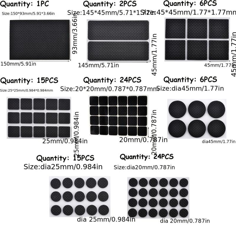 Soft Bumper Chair Fittings Floor Protector Anti-slip Mat