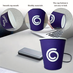 50PCS 7oz Christmas Disposable Paper Cup, Suitable for Various Beverages
