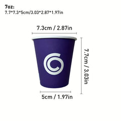 50PCS 7oz Christmas Disposable Paper Cup, Suitable for Various Beverages