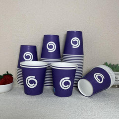 50PCS 7oz Christmas Disposable Paper Cup, Suitable for Various Beverages