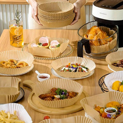 50 PCS Air Fryer Disposable Paper Liner for Baking Roasting Microwave