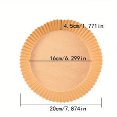 50 PCS Air Fryer Disposable Paper Liner for Baking Roasting Microwave