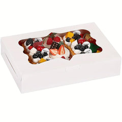 36pcs 30 48 Cm Bread Box with Window Biscuit Pastry Chocolate Strawberry
