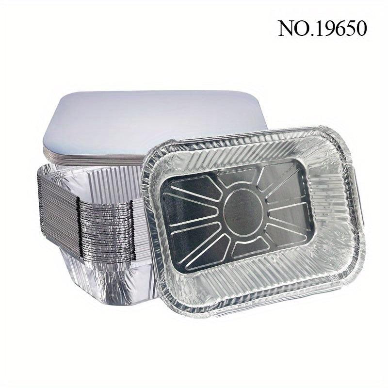 20pcs Aluminum Foil Pans Disposable Foil Food Containers 21 64oz Tin Foil Pans