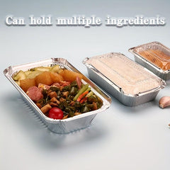 20pcs Aluminum Foil Pans Disposable Foil Food Containers 21 64oz Tin Foil Pans