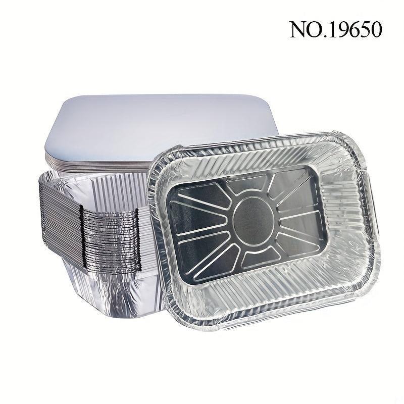 20pcs Aluminum Foil Pans Disposable Foil Food Containers 21 64oz Tin Foil Pans
