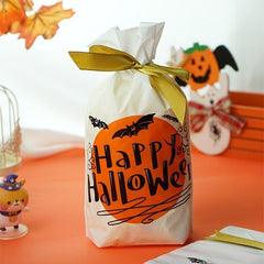 50pcs Halloween Gift Bags Ribbon Drawstring Candy Bags