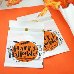 50pcs Halloween Gift Bags Ribbon Drawstring Candy Bags