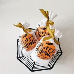 50pcs Halloween Gift Bags Ribbon Drawstring Candy Bags