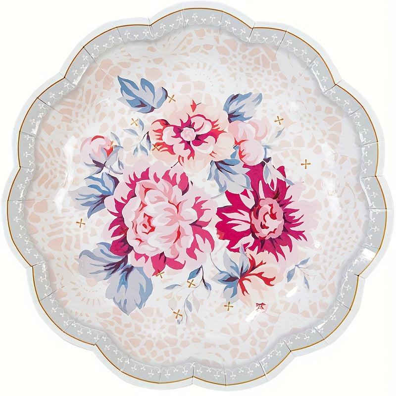 8pcs Disposable Paper Plate Afternoon Tea Birthday Party Cake Plate