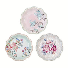 8pcs Disposable Paper Plate Afternoon Tea Birthday Party Cake Plate