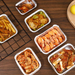 20pcs Aluminum Foil Pans 30oz Disposable Baking Tray with Lids