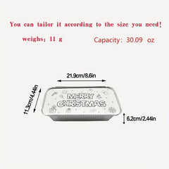 20pcs Aluminum Foil Pans 30oz Disposable Baking Tray with Lids