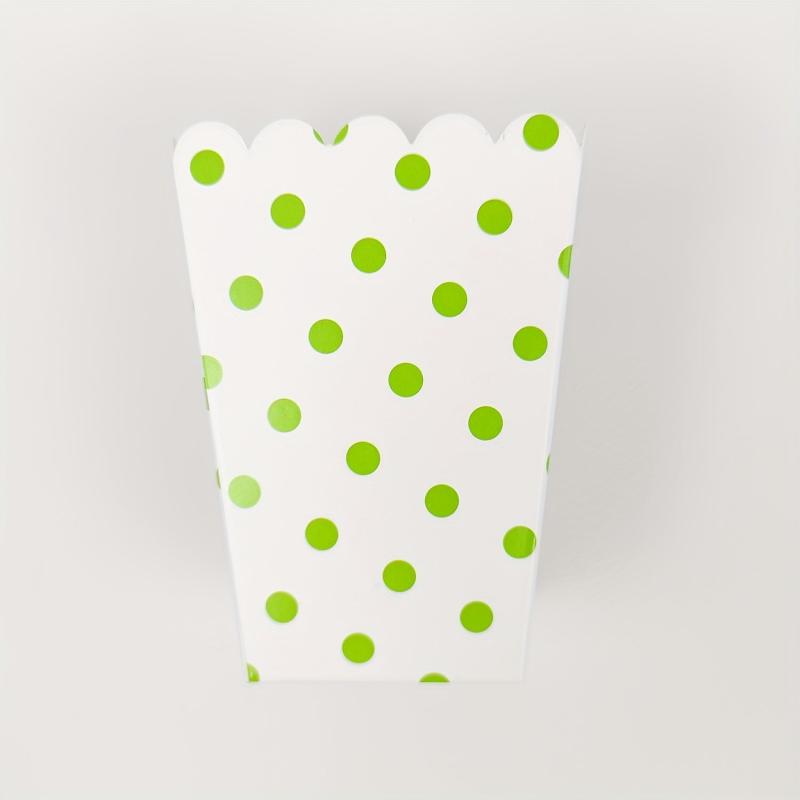 12 Pcs Polka Dots Popcorn Boxes for Party Snacks