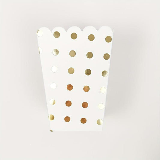 12 Pcs Polka Dots Popcorn Boxes for Party Snacks