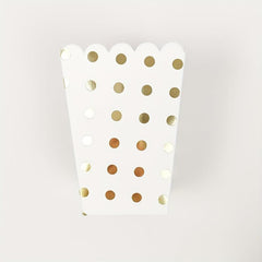 12 Pcs Polka Dots Popcorn Boxes for Party Snacks