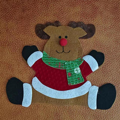 Santa Claus Cutlery Bag for Christmas Supplies