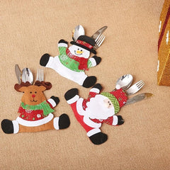 Santa Claus Cutlery Bag for Christmas Supplies