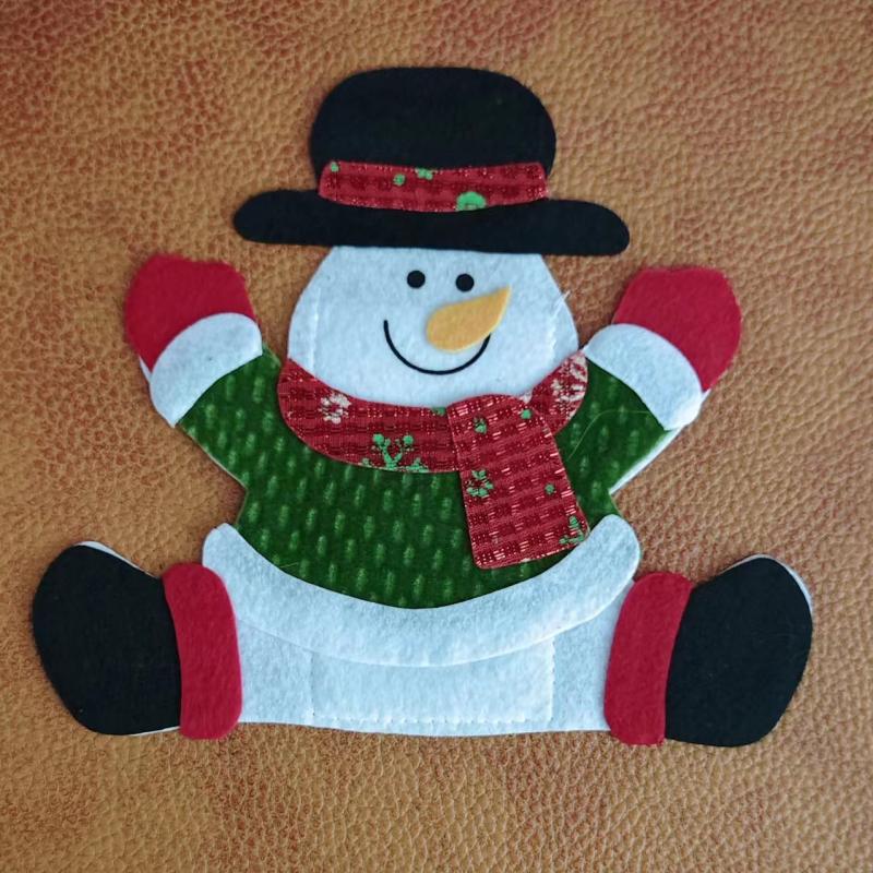 Santa Claus Cutlery Bag for Christmas Supplies