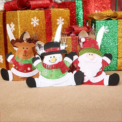 Santa Claus Cutlery Bag for Christmas Supplies
