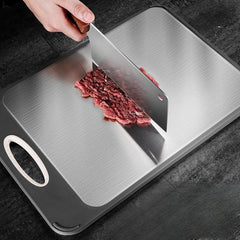 Stainless Steel Cutting Board with Fruit Pattern - Anti Cut and Anti Mildew