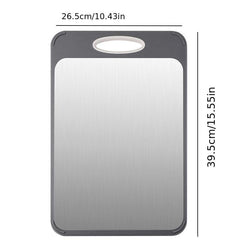 Stainless Steel Cutting Board with Fruit Pattern - Anti Cut and Anti Mildew