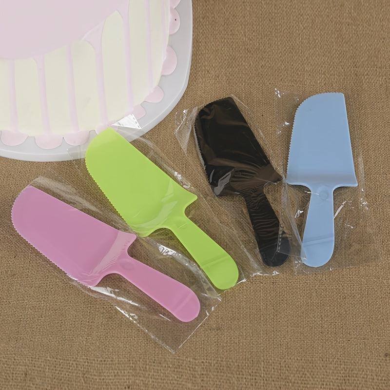 6pcs Disposable Cake Individually Wrapped Plastic For Birthday Party