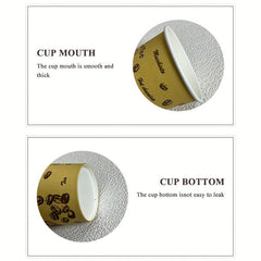 50pcs 7oz Christmas Disposable Paper Cup Coffee Milk Tea Beverage Cup