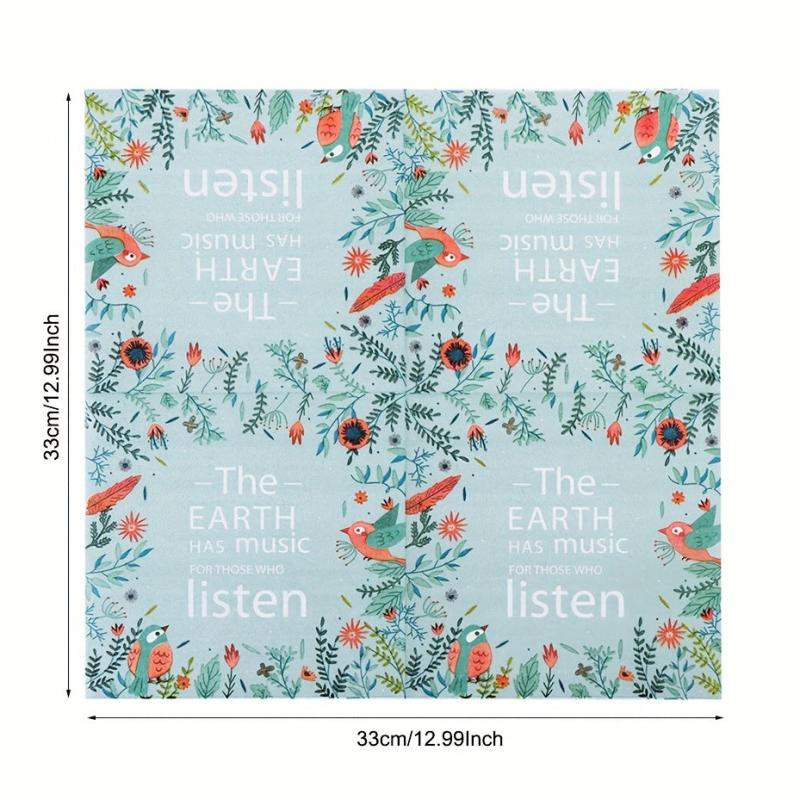 20pcs Disposable Square Napkins for Western Weddings and Parties