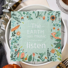 20pcs Disposable Square Napkins for Western Weddings and Parties