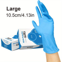 100pcs Nitrile Gloves Fingertip Texture Powder Latex Non Sterile
