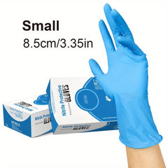 100pcs Nitrile Gloves Fingertip Texture Powder Latex Non Sterile